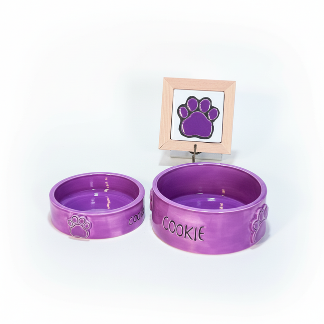 mama + su kabı + tasma askısı (isimli)