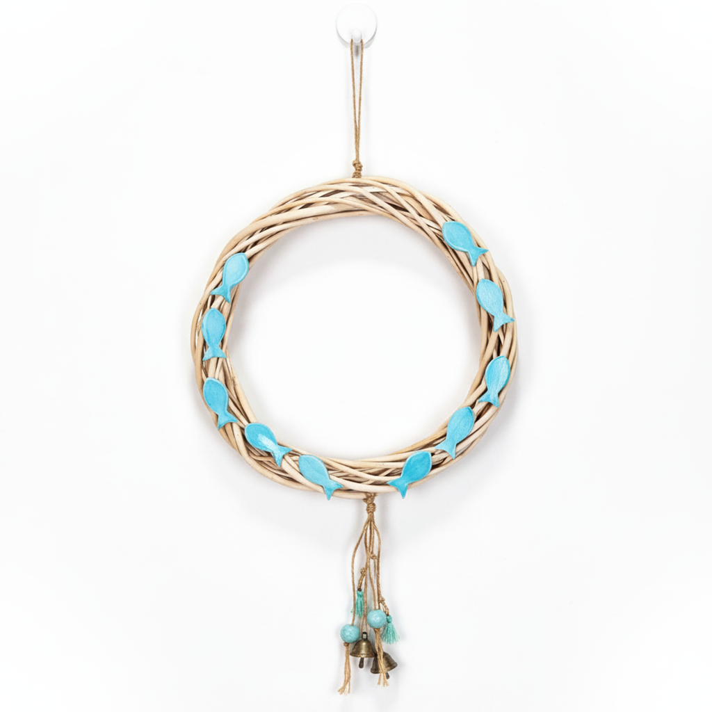 kapı süsü | balık (antik turkuvaz)