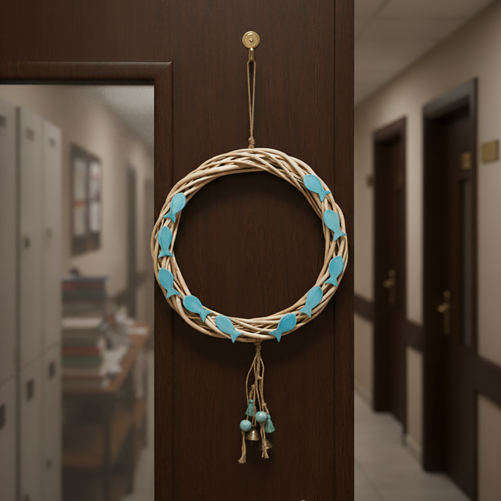 kapı süsü | balık (antik turkuvaz)