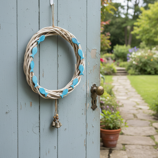 kapı süsü | balık (mat turkuvaz)