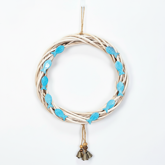 kapı süsü | balık (mat turkuvaz)