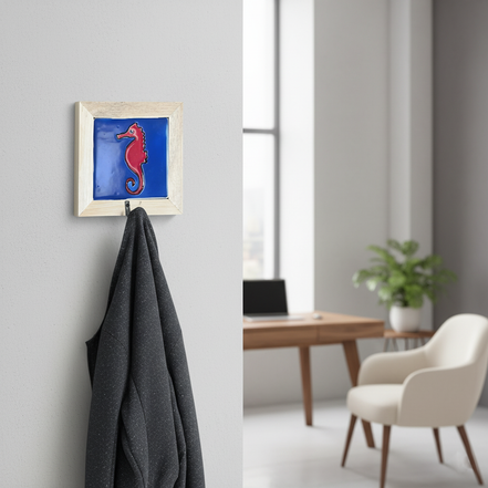 askı | deniz atı (lacivert-kırmızı)