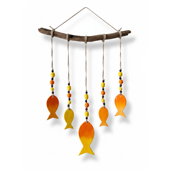 duvar süsü | balık seti (sarı-turuncu)