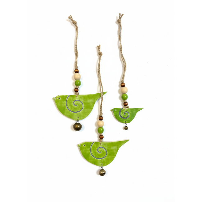 duvar süsü | kuş seti (yeşil)