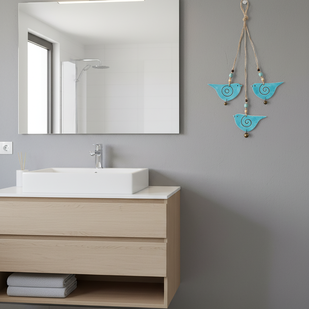 duvar süsü | kuş seti (mavi)