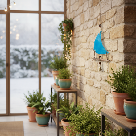 duvar süsü | yelkenli (mavi)