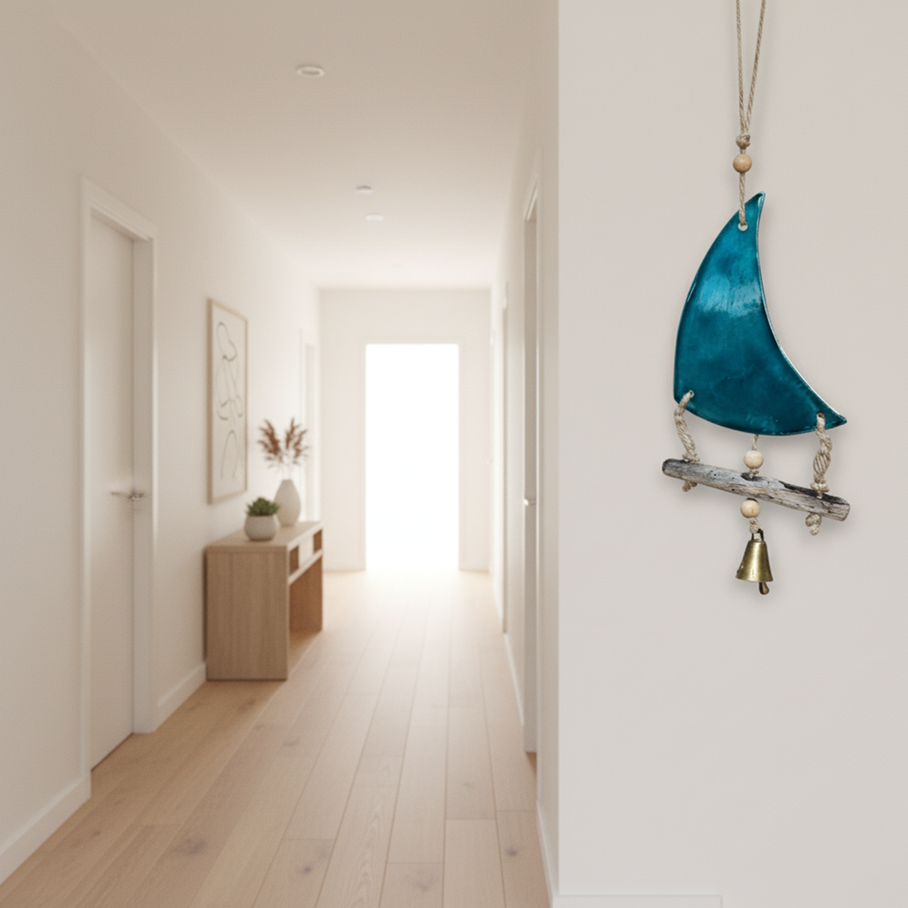 duvar süsü | yelkenli (efektli mavi)