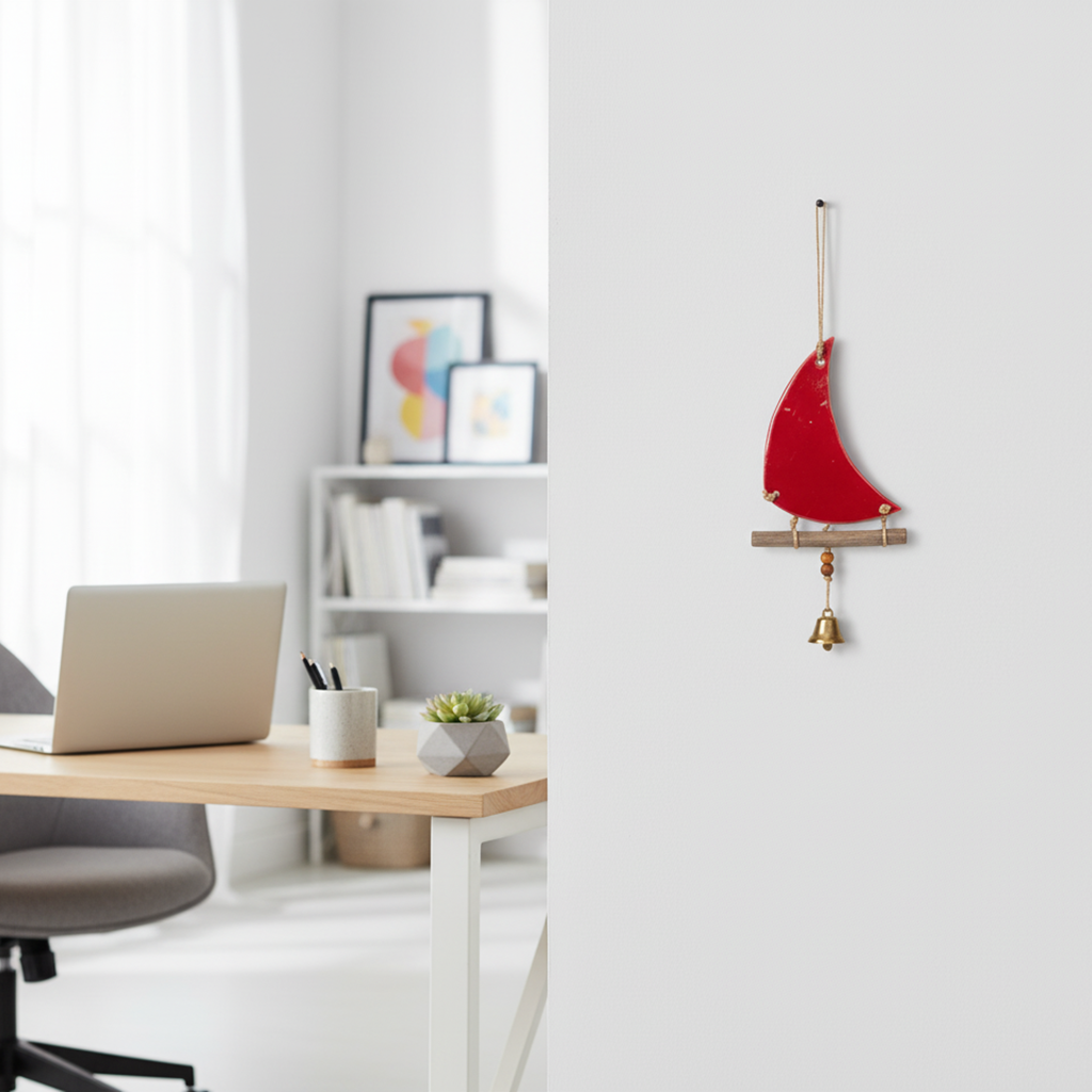 duvar süsü | yelkenli (kırmızı)