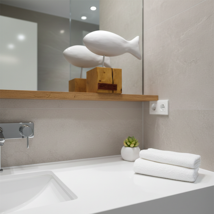 balık heykeli | beyaz (parlak)