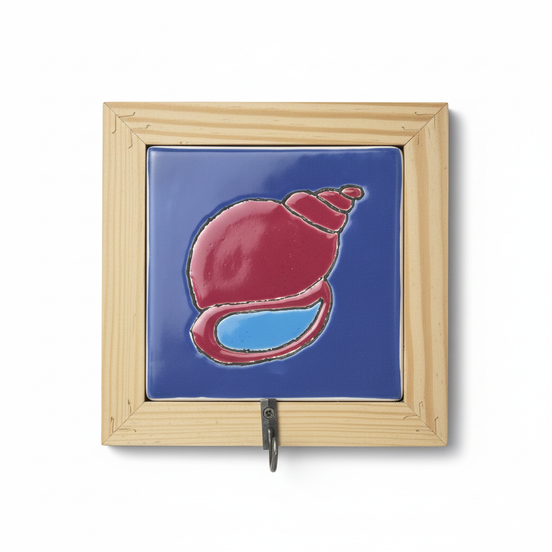 askı | deniz kabuğu (lacivert-kırmızı)