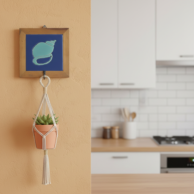 askı | deniz kabuğu (lacivert-turkuvaz)