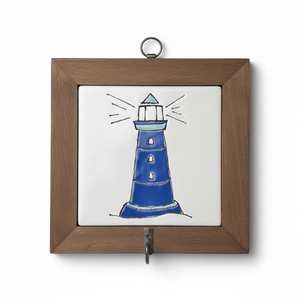 askı | deniz feneri (beyaz-lacivert)