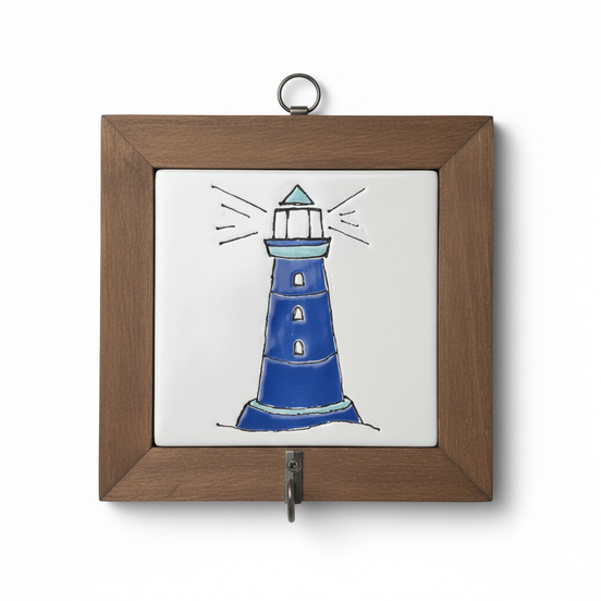 askı | deniz feneri (beyaz-lacivert)