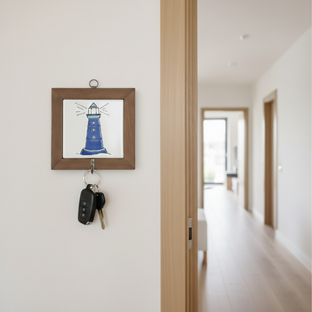 askı | deniz feneri (beyaz-lacivert)