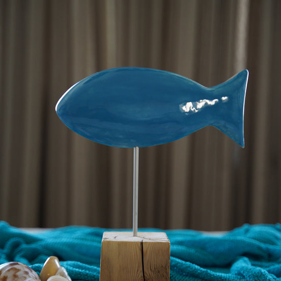 balık heykeli | mavi