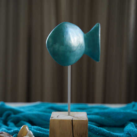 balık heykeli | göl mavisi