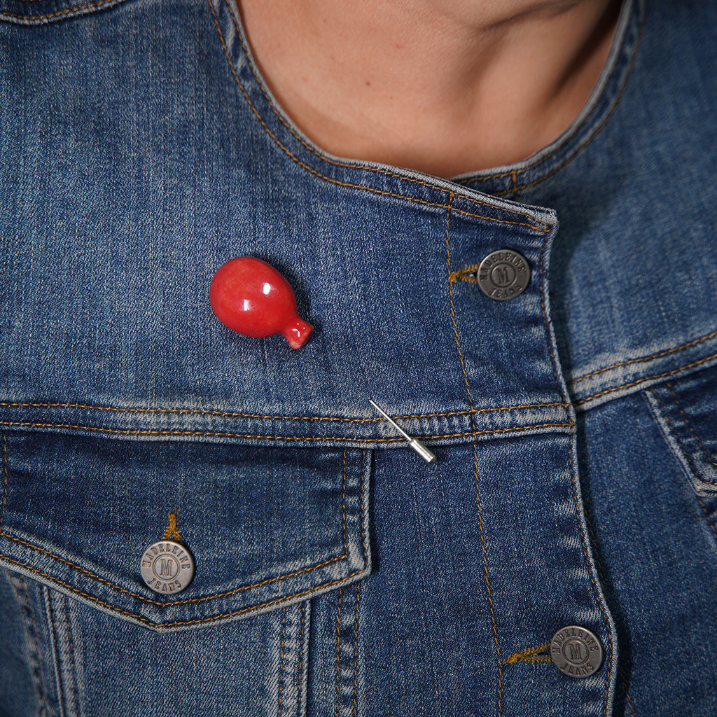 balon broş | kırmızı