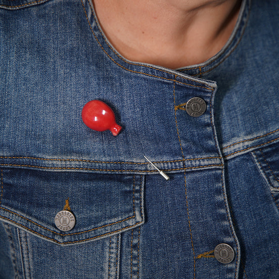 balon broş | kırmızı