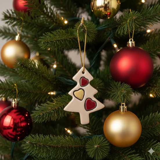 ağaç süsü | çam ağacı (kalp)