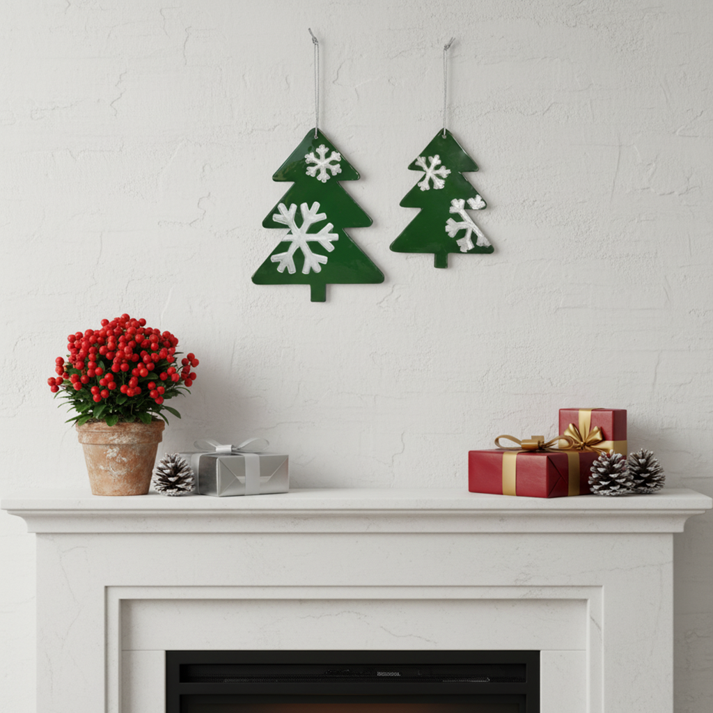 duvar süsü | çam ağacı (yeşil, kristal)