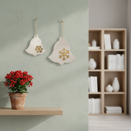 duvar süsü | çan (beyaz, kristal)