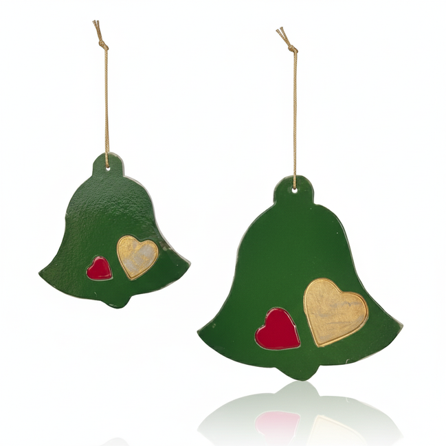 duvar süsü | çan (yeşil, kalp)