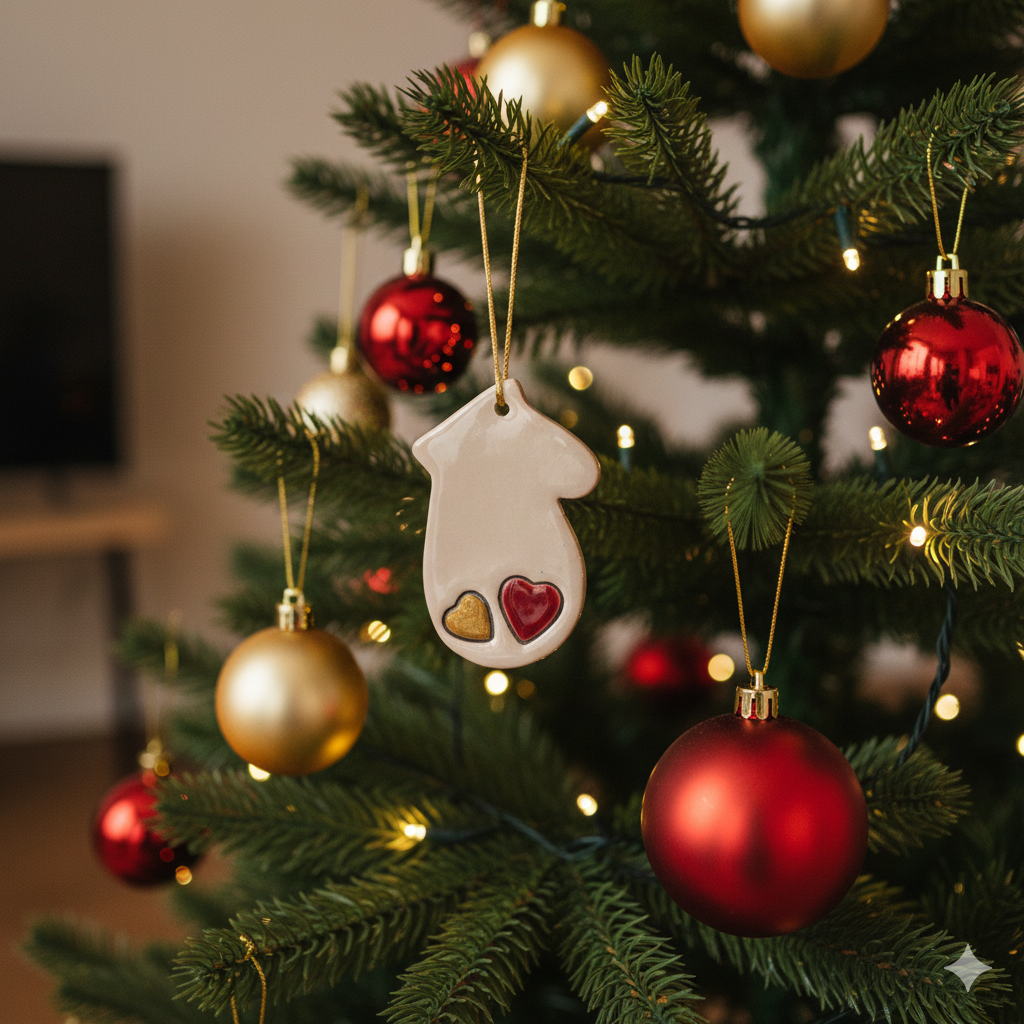 ağaç süsü | eldiven (kalp)