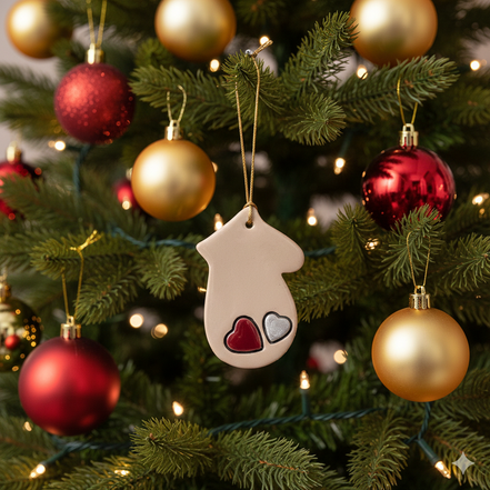 ağaç süsü | eldiven (kalp)