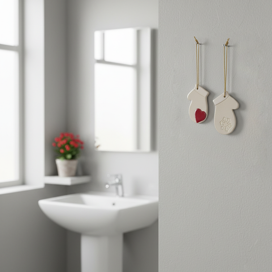 duvar süsü | eldiven (beyaz, set)