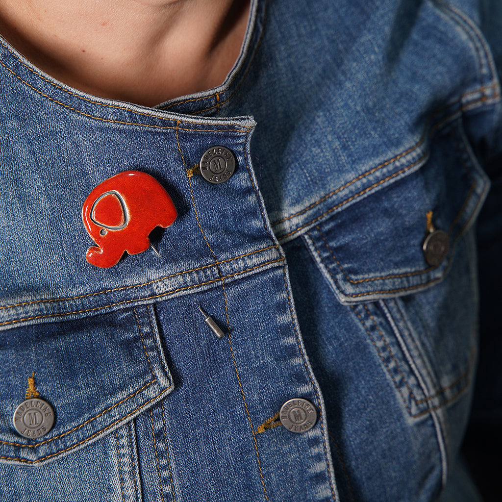 fil broş | alev kırmızı