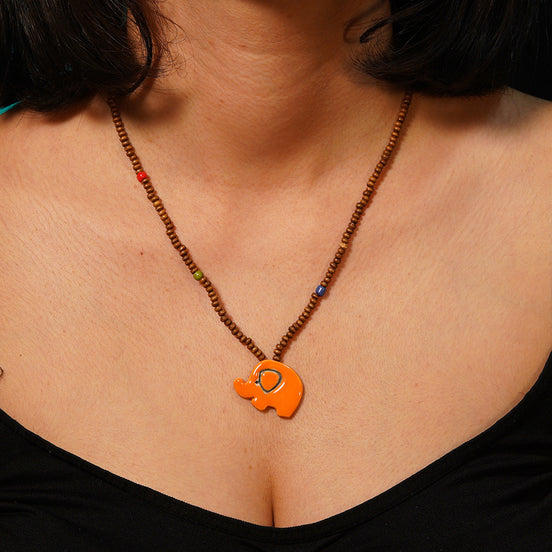 kolye | fil (turuncu)