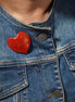 kalp broş | kıpkırmızı