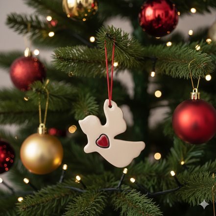 ağaç süsü | melek (kalp)