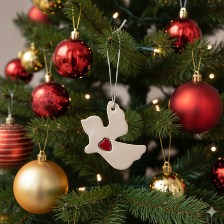 ağaç süsü | melek (kalp)