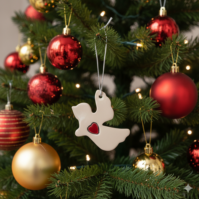 ağaç süsü | melek (kalp)