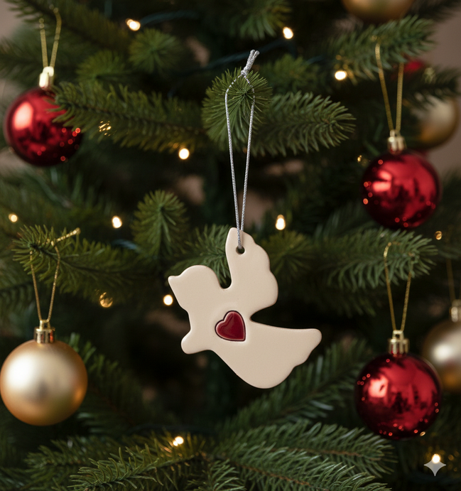 ağaç süsü | melek (kalp)