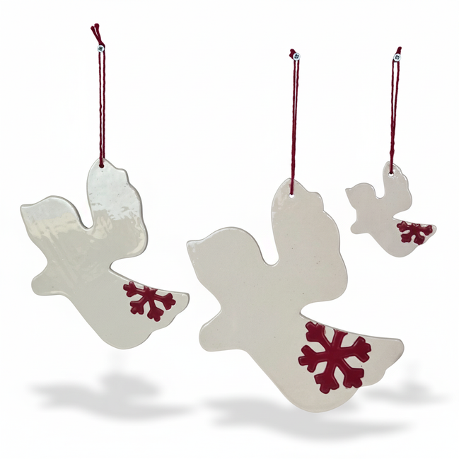 duvar süsü | melek (beyaz, kristal)