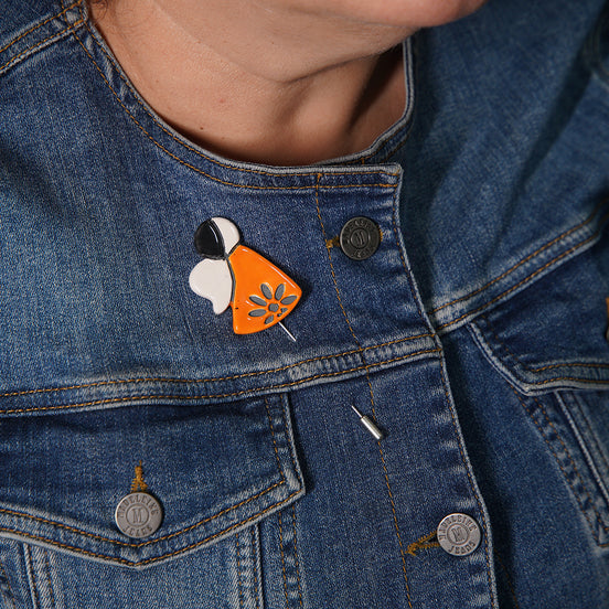 melek broş | turuncu