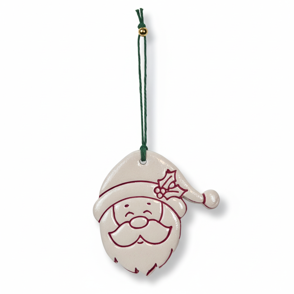 ağaç süsü | noel baba (beyaz)