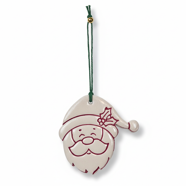 ağaç süsü | noel baba (beyaz)