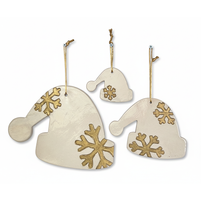 duvar süsü | şapka (beyaz, kristal)