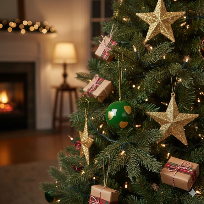 ağaç süsü | top (kalp)