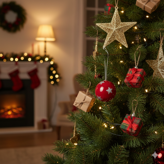 ağaç süsü | top (yıldız)