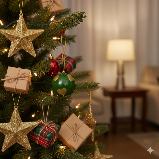 ağaç süsü / top (kalp)